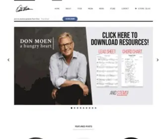 Donmoen.com(Don Moen) Screenshot