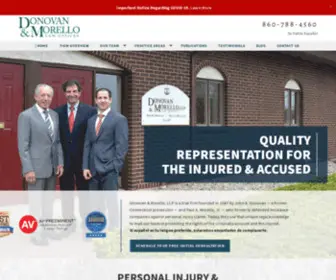 Donmorlaw.com(Criminal & Personal Injury Lawyers) Screenshot