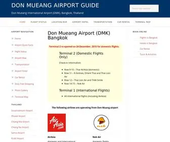 Donmueangairport.com(Don Mueang Airport (DMK)) Screenshot