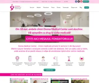 Donna-Medicalcenter.ro(Donna Medical Center) Screenshot