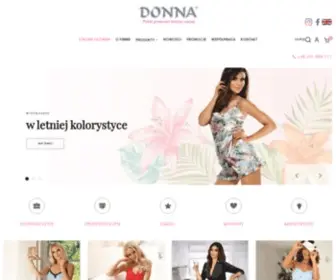 Donna.pl(Polski producent damskiej bielizny nocnej) Screenshot
