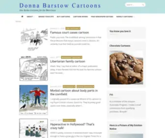 Donnabarstow.com(New Yorker Cartoons for the West Coast) Screenshot