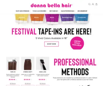 Donnabellahairextensions.com(Hair Extensions) Screenshot