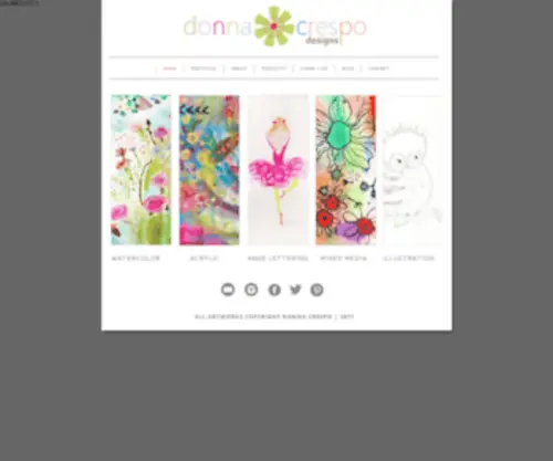 Donnacrespo.com(Home-Donna Crespo) Screenshot