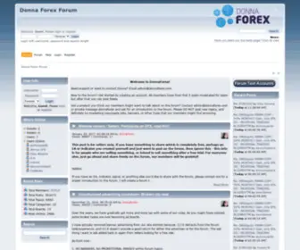 Donnaforex.com(Donna Forex Forum) Screenshot