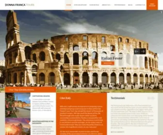 Donnafranca.com(Donna Franca Tours) Screenshot