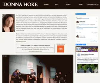 Donnahoke.com(Donna Hoke) Screenshot