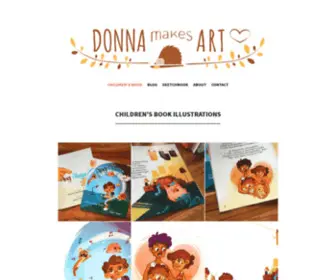 Donnamakesart.com(Children's Book Illustrations) Screenshot