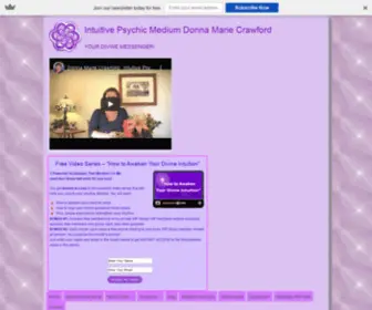 Donnamariecrawford.com(Intuitive Psychic Medium Donna Marie Crawford) Screenshot