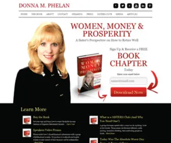 Donnamphelan.com(Donna Phelan has a new book) Screenshot