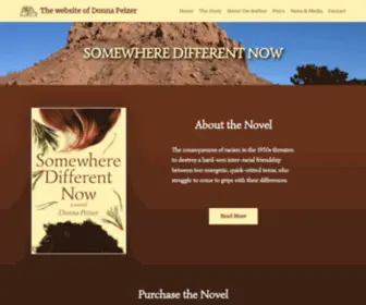 Donnapeizer.com(The author of Somewhere Different Now) Screenshot