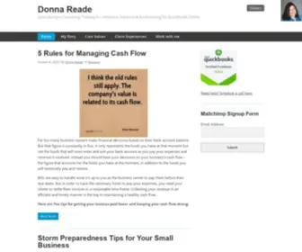 Donnareade.com(QuickBooks Online Advanced Certified ProAdvisor) Screenshot