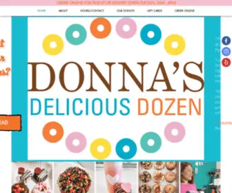 Donnasdeliciousdozen.com(Donuts) Screenshot