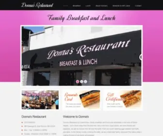 Donnasrestaurant.org(Donna's Restaurant) Screenshot