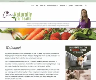 Donnavincentonline.com(Live Naturally For Health) Screenshot