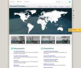Donneesmondiales.com(DonnéesMondiales) Screenshot