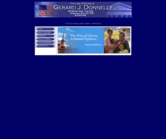 Donnelly-Law.com(The Law Offices of Gerard J) Screenshot