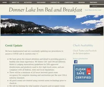 Donnerlakeinn.com(Donner Lake Inn Bed and Breakfast) Screenshot