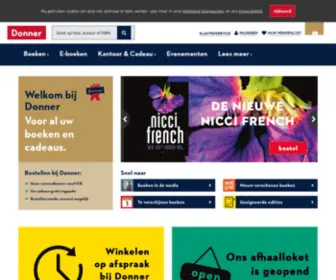 Donner.nl(Online boeken kopen bij Boekhandel Donner Boekhandel) Screenshot