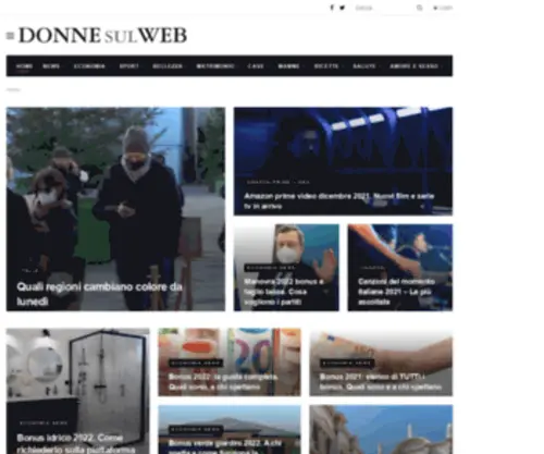 Donnesulweb.com(SITE TITLE) Screenshot