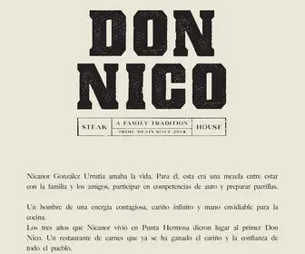 Donnicosteakhouse.com(DON NICO) Screenshot