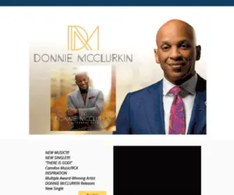 Donniemcclurkin.com(Pastor Donnie McClurkin) Screenshot
