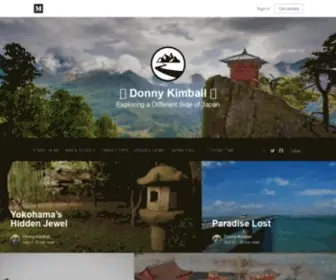 Donnykimball.com(Exploring a different side of japan) Screenshot