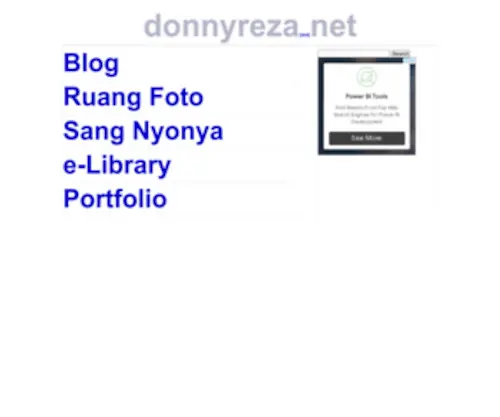 Donnyreza.net(Donny Reza) Screenshot