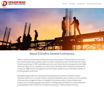 Donofrio.biz(Donofrio, General Contractor Corp) Screenshot