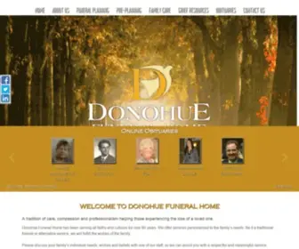 Donohuefuneralhome.ca(Donohue Funeral Home located in London) Screenshot