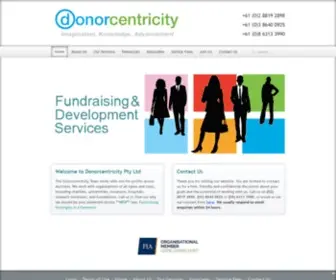 Donorcentricity.com(Donorcentricity Pty Ltd (ABN: 90 157 983 015)) Screenshot