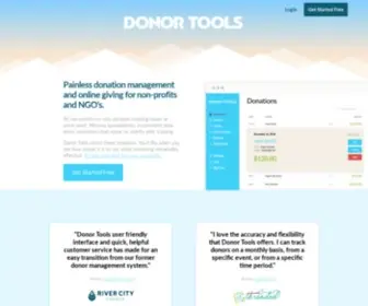Donortools.com(Donor Tools) Screenshot