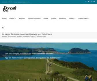 Donosticity.org(El blog de referencia en el País Vasco) Screenshot
