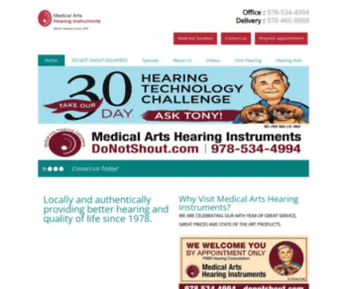 Donotshout.com(Hearing aids leominster) Screenshot