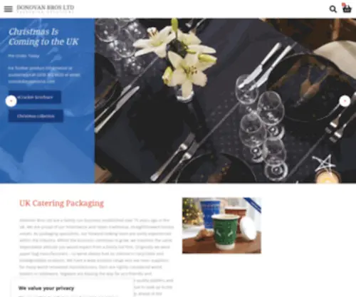 Donovanbros.com(UK Catering packaging) Screenshot