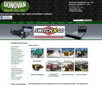 Donovanequipment.com(Donovan Equipment Company) Screenshot