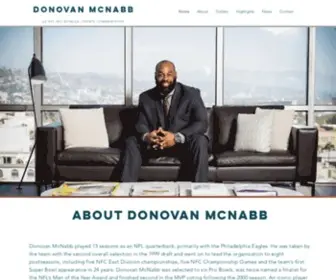 Donovanmcnabb.com(Donovan McNabb) Screenshot