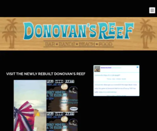 Donovansreefseabright.com(Donovan's Reef in Sea Bright New Jersey) Screenshot