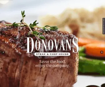 Donovanssteakhouse.com(Donovan's Prime Steakhouse Restaurants) Screenshot