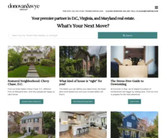 Donovanwyegroup.com(Chevy Chase DC Homes & Real Estate) Screenshot