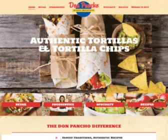 Donpancho.com(Don Pancho Authentic Mexican Foods) Screenshot