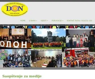 Donprijedor.com(Udruženje građana "Demokratija) Screenshot