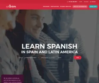 Donquijote.org(Learn Spanish with don Quijote spanish school) Screenshot