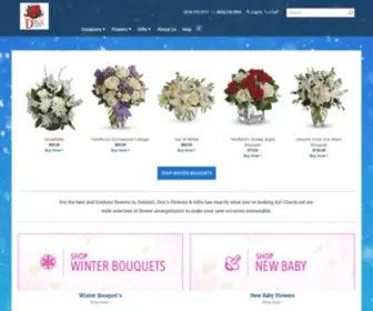 Dons-Flowers.com(Zeeland Florist) Screenshot