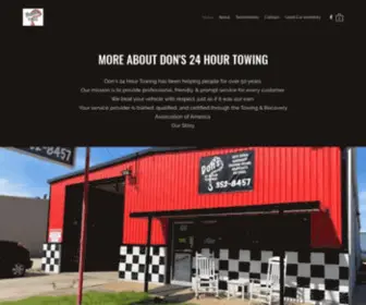 Dons24Hrtowing.com(Don's 24 Hour Towing) Screenshot