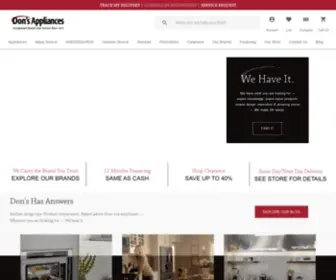 Donsappliances.com(Don’s Appliances) Screenshot