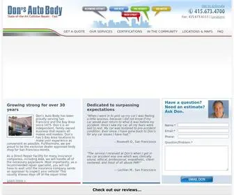 Donsautobodysf.com(Don's Autobody) Screenshot