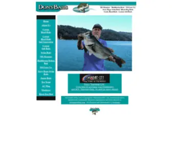 Donsbaits.com(Don's Baits) Screenshot