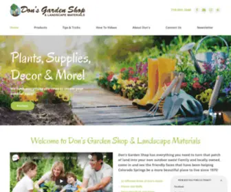 Donsgardenshop.com(Don's Garden Shop and Landscape Materials) Screenshot