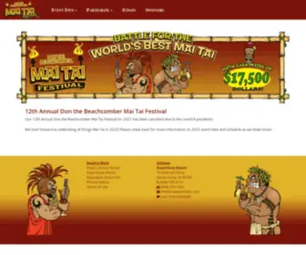 Donsmaitaifest.com(Don's Mai Tai Festival) Screenshot